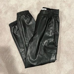 Abercrombie leather cargo pants